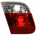 2002-2005 BMW 3 Tail Lamp LH, Inner, Lens/Housing, Clear & Red Lens, Sedan.