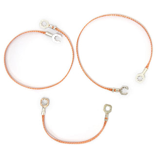 1967-1968 CHEVY CAMARO BRAIDED GROUND STRAP SET 3 PCS.