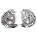 1969-1974 CHEVY NOVA Front Disc Brake Backing Plates (Pair) single Piston Type.