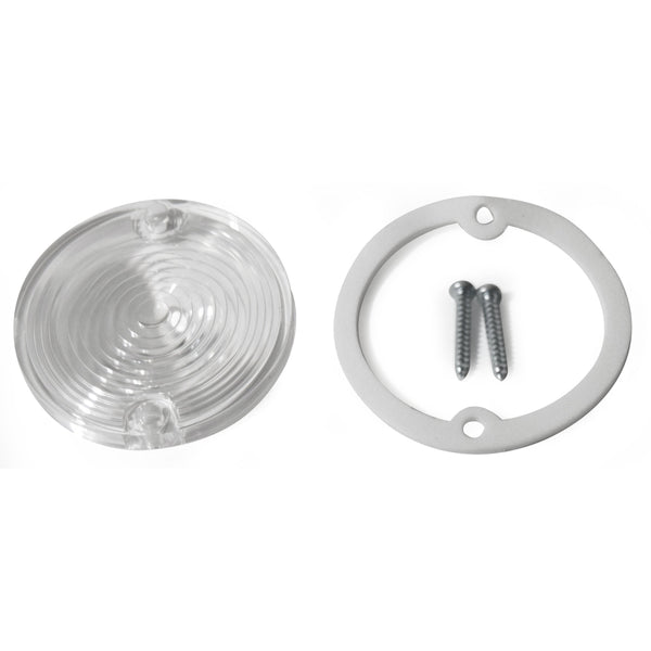 1964-1968 Ford Mustang Back Up Light Lens w/Gasket and Screws.