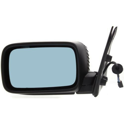 1992-1999 BMW 3 Mirror LH, Power, Non-heated, Manual Folding, Black.