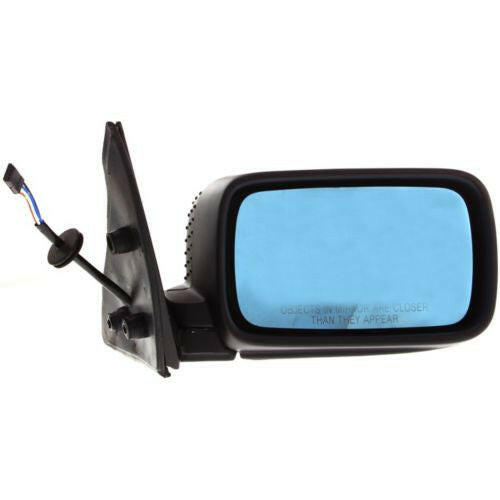 1992-1999 BMW 3 Mirror RH, Power, Non-heated, Manual Folding, Black.