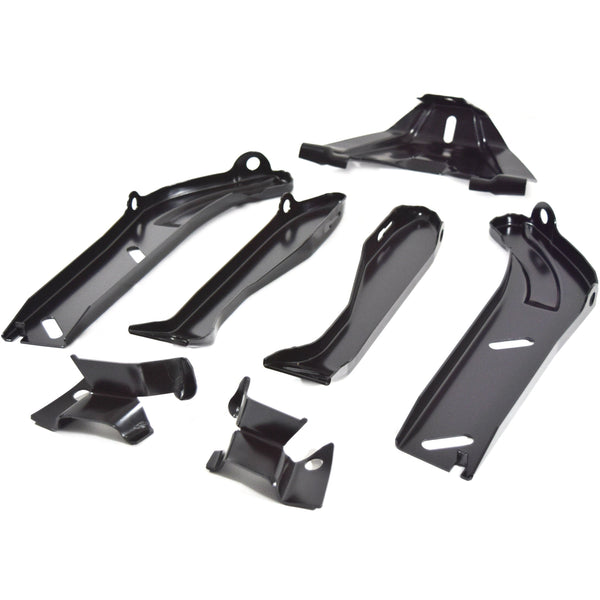 1968-1972 Chevy El Camino Bumper Bracket, Rear, 7 Piece.