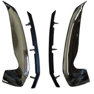 1971-1972 Chevy Chevelle Front Bumper Guard W/ Rubber Inserts.