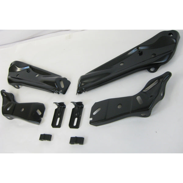1971-1972 Chevy Chevelle Bumper Bracket, Front, 8 Piece.