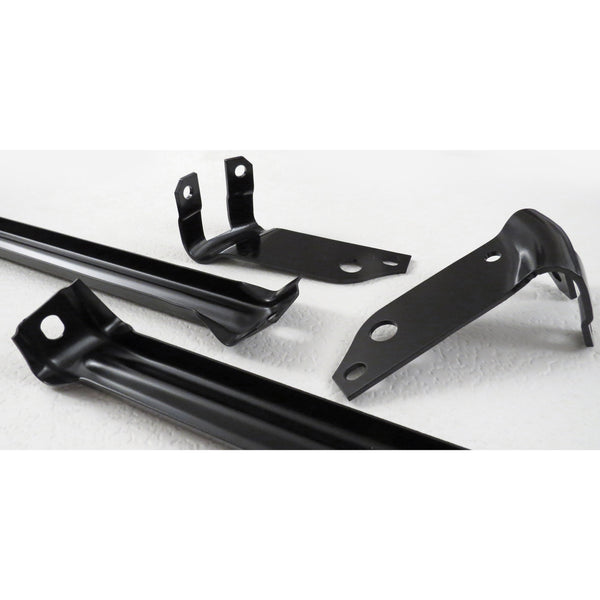 1955 Chevy Front Bumper w/ Bumper To Frame Brackets.