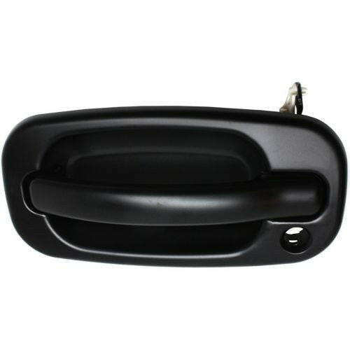 1999-2007 GMC Sierra Front Door Handle LH, Outside, Black, w/Keyhole.