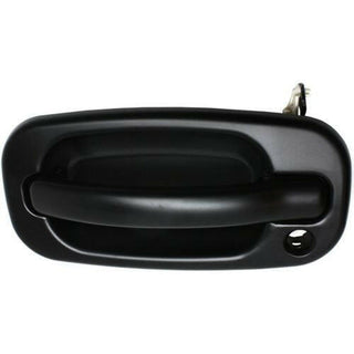 1999-2007 GMC Sierra Front Door Handle LH, Outside, Black, w/Keyhole.