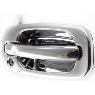 1999-2007 GMC Sierra Front Door Handle RH, Outside, All Chrome, w/Keyhole - Classic 2 Current Fabrication