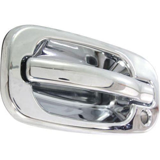 1999-2007 GMC Sierra Front Door Handle LH, Outside, All Chrome, w/Keyhole - Classic 2 Current Fabrication