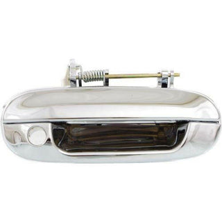 2002-2009 GMC Envoy Front Door Handle RH, Outside, All Chrome, W/ Keyhole.