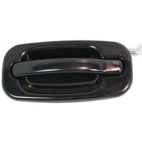 2000-2007 GMC Sierra Rear Door Handle LH, Outside, Black, W/o Keyhole.