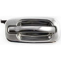 2000-2007 GMC Sierra Rear Door Handle RH, Outside, All Chrome, W/o Keyhole.