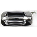2000-2007 Chevy Silverado Rear Door Handle LH, Outside, All Chrome, w/o Keyhole.