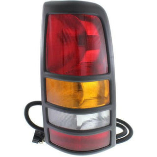 2001-2003 Chevy Silverado Tail Lamp RH, Assembly, w/Bezel, Fleetside.