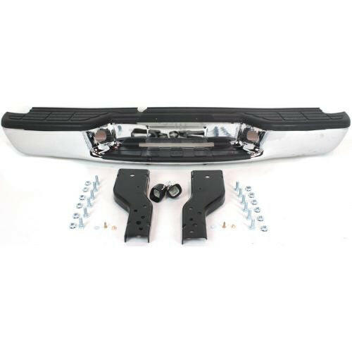 1998-2004 Chevy S-10 Pickup Step Bumper, Assy, Chrome, Steel, Fleetside.
