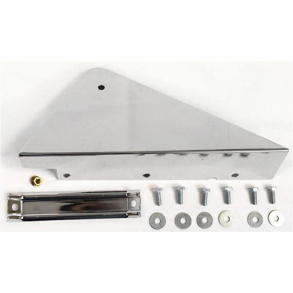 1960-1966 Chevy C10 Pickup UNDER CAB CORNER MUD GUARD CHROME - LH.