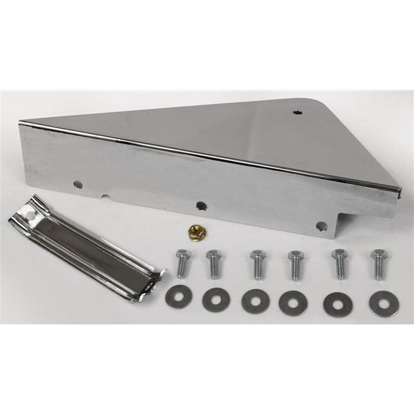 1960-1966 Chevy C10 Pickup UNDER CAB CORNER MUD GUARD CHROME - RH.