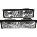 1994-2002 Chevy Pickup Crystal Clear Turn Signal Light, Diamond Design, Set.