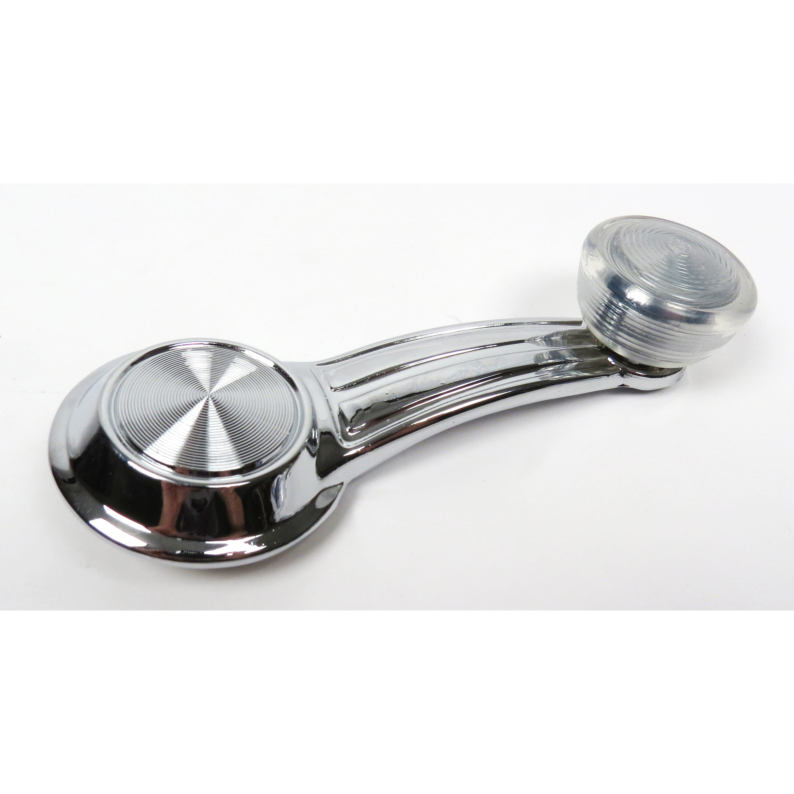 Dynacorn Clear Vent Window Crank Knob For 1968-1972 Chevelle, GTO, El Camino - Chrome Finish