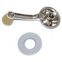 1953-1960 Chevy Window Crank Ivory Knob W/Chrome Insert Washer.