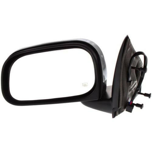 2007-2009 Chrysler Aspen Mirror LH, Power, Heated, Manual Folding, Chrome.