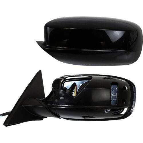 2011-2013 Chrysler 300 Mirror LH, Black, Power, Heated, Manual Folding.