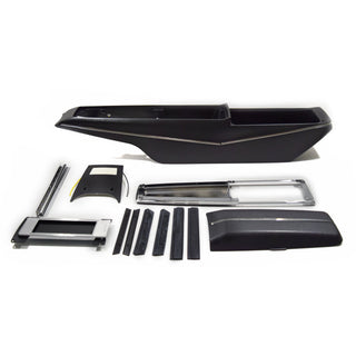 1968-1969 Chevy Chevelle Center Console Kit -Incl. Console Base, Rr. Light Panel, Console Door & Hinge, Top Plate, Also Incl. Sealing Strip Kit & Shifter Dial Plate.