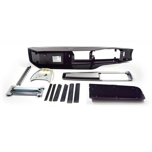 1968-1969 CHEVY EL CAMINO CENTER CONSOLE KIT -INCL. CONSOLE BASE, RR. LIGHT PANEL, CONSOLE DOOR & HINGE, TOP PLATE, ALSO INCL. SEALING STRIP KIT & SHIFTER DIAL PLATE - Classic 2 Current Fabrication