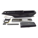 1968-1969 Chevy El Camino CENTER CONSOLE KIT INCL. CONSOLE BASE, RR. LIGHT PANEL, CONSOLE DOOR & HINGE, TOP PLATE & EMBLEM.