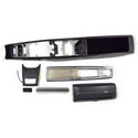 1968-1969 Chevy El Camino CENTER CONSOLE KIT INCL. CONSOLE BASE, RR. LIGHT PANEL, CONSOLE DOOR & HINGE, TOP PLATE & EMBLEM.