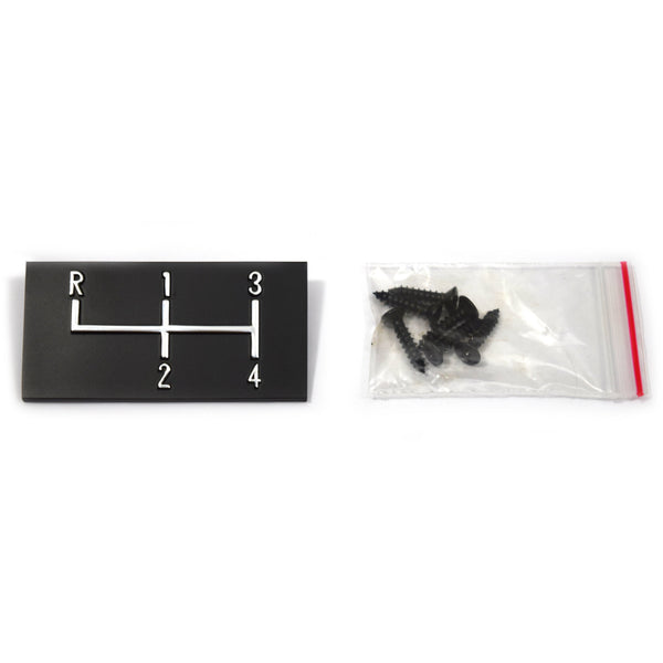 1968-1972 Chevy El Camino Console Top Plate w/Indicator 4 Speed.