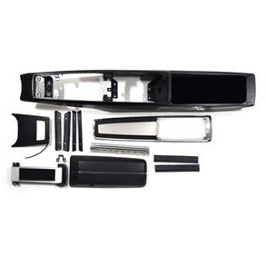 1970-1972 Chevy El Camino CENTER CONSOLE KIT INCL. CONSOLE BASE, RR. LIGHT PANEL, CONSOLE DOOR/HINGE/CATCH, TOP PLATE, ALSO INCL. SEALING STRIP KIT & SHIFTER DIAL PLATE.