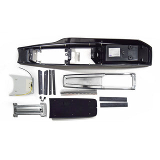 1970-1972 Chevy Chevelle Center Console Kit Incl. Console Base, Rr. Light Panel, Console Door/Hinge/Catch, Top Plate, Also Incl. Sealing Strip Kit & Shifter Dial Plate.