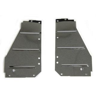 1955 Chevy Radiator Support Side Filler Panels Chrone Pair - Classic 2 Current Fabrication