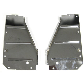 1955 Chevy Radiator Support Side Filler Panels Chrone Pair - Classic 2 Current Fabrication
