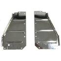 1956 Chevy One-Fifty Series Radiator Support Side Filler Panel Chrome Pair.