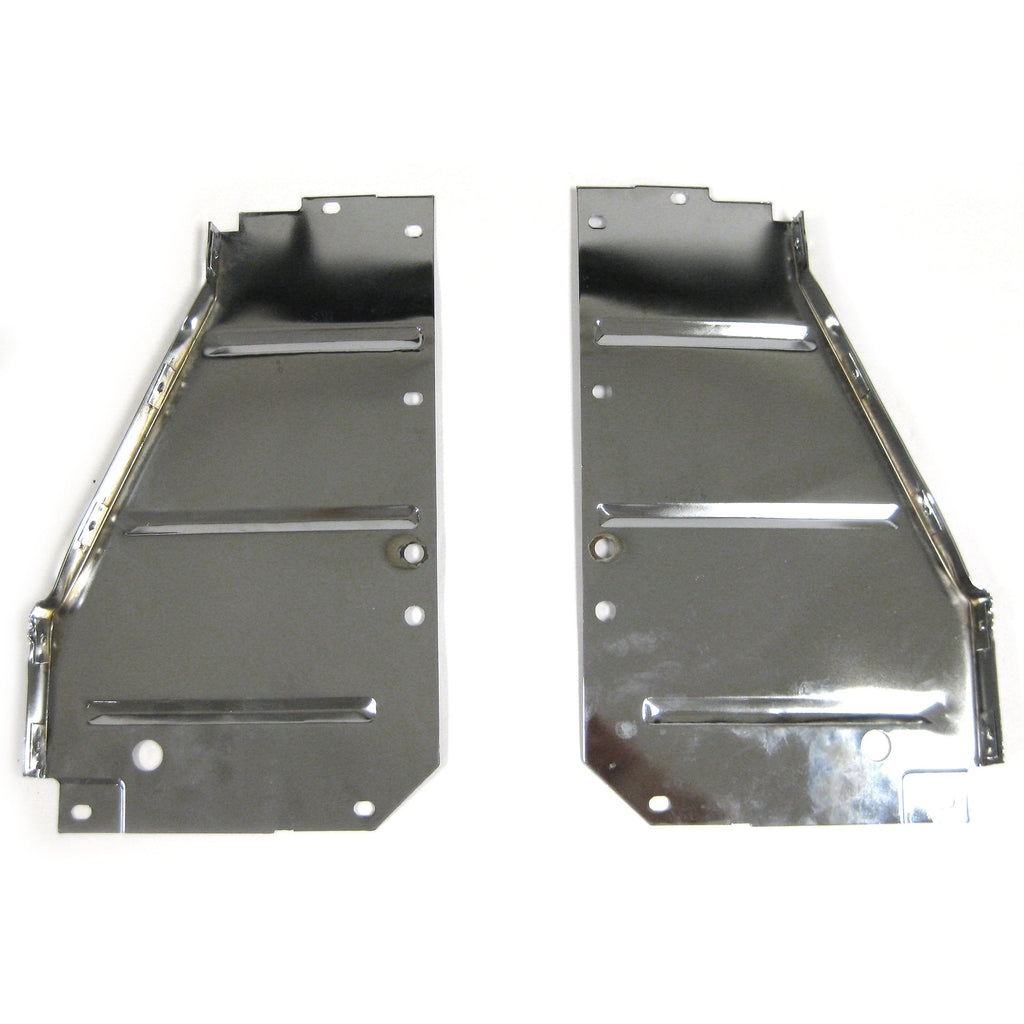 1956 Chevy Bel Air Radiator Support Side Filler Panel Chrome Pair ...