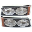 2003-2007 Chevy Silverado Clear Signal Light, Set, Twin Eyes, Type 2.