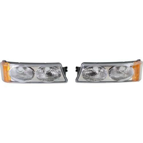 2003-2007 Chevy Silverado Clear Signal Light, Set, Twin Eyes, Type 2.