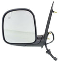 1996-2002 Chevy Express Mirror LH, Power, Heated, Manual Folding.