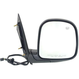 1996-2002 Chevy Express Mirror RH, Power, Heated, Manual Folding.
