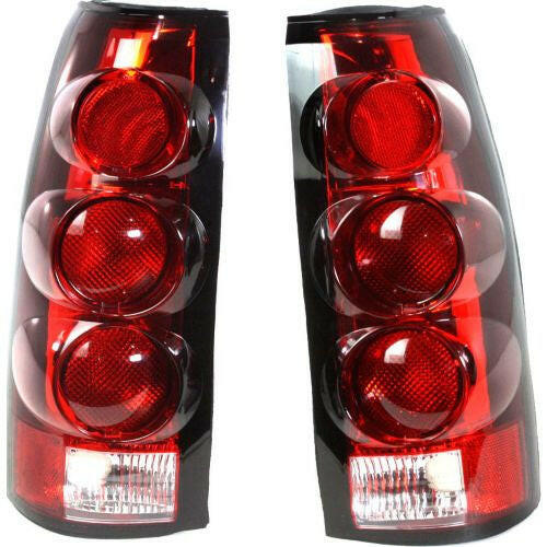 1988-1998 Chevy C/K Full Size Pickup Tail Lamp, Clear & Red Lens, One Set.