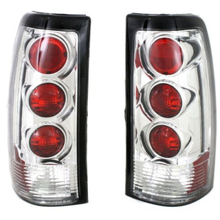1999-2002 Chevy Silverado Pickup Crystal Clear Tail Lamp, W/3Red Dots - Classic 2 Current Fabrication