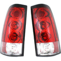 1999-2007 Chevy Silverado Tail Lamp, Clear & Red Lens, One Set - Classic 2 Current Fabrication