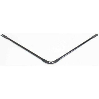 2000-2004 Dodge Dakota Radiator Support Center, Black, Steel.