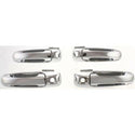 2005-2011 Dodge Dakota Front Door Handle Set, Outside, All Chrome, 4-door, 4-pc/set.