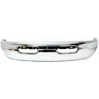 1998 Dodge B3500 Front Bumper, Chrome, With Air Holes.