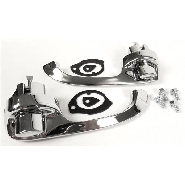 1966-1967 Chevy Nova Exterior Door Handle, Set, W/ Gaskets & Hardware.