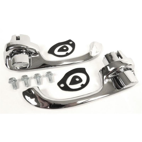 1966-1967 Chevy Nova Exterior Door Handle w/Pickupsh Button Pair.